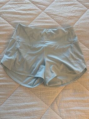 lululemon athletica Light Blue Athletic Shorts